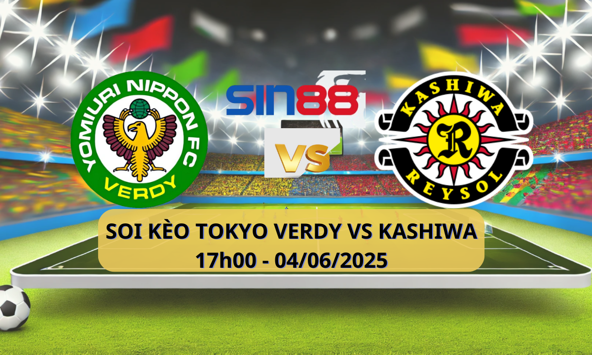 Áp phích trận đấu thể thao điện tử giữa Verdy và Kashiwa